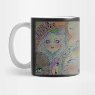 VINTAGE MAKE UP AND DOLLIES POSTER Mug